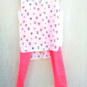 Set of Roxy Neon Pink Pant 5 & SM Wardrobe M/L